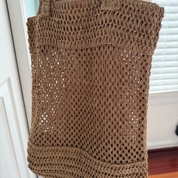 H&M STRAW SHOPPER TOTE - Picture 2 of 4